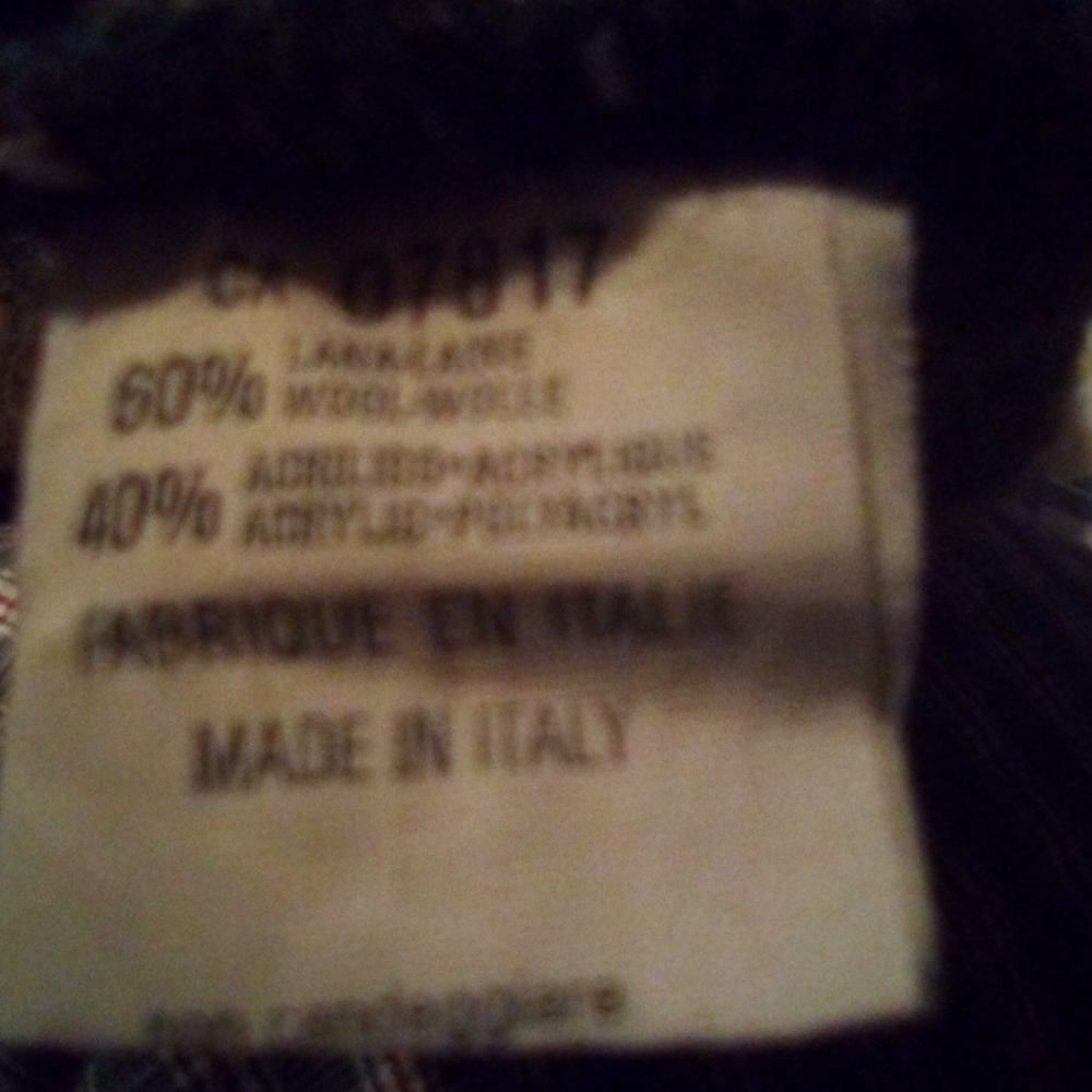 Made in Italy HOST PICK💜Men's Vintage Sweater faux leather trim Made in Italy - Picture 6 of 6